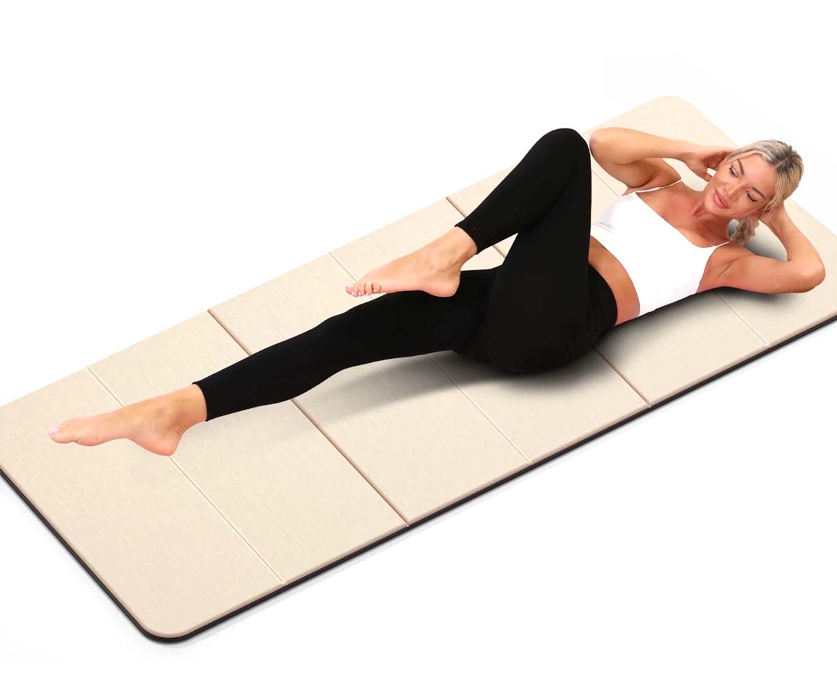 Foldable Yoga Mat with Carry Strap